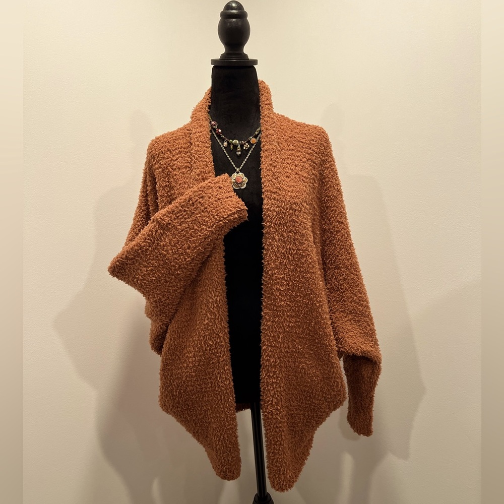 EUC‼️She+Sky Cozy Cocoon Cardigan -Rust OS